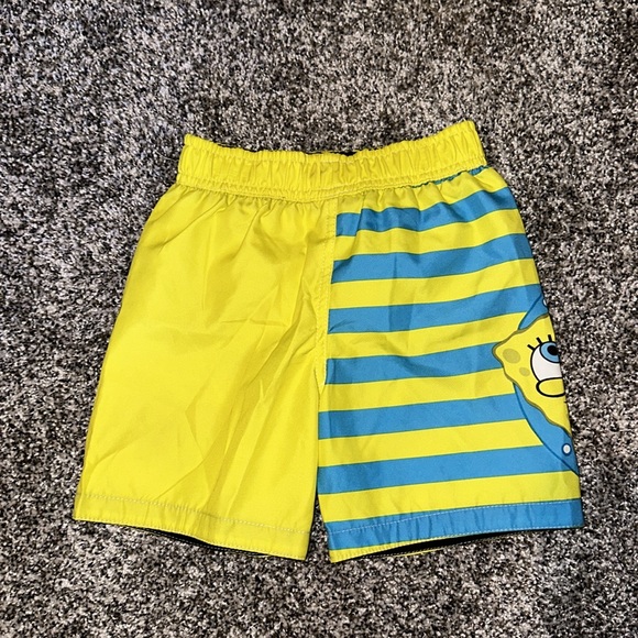 Nickelodeon Brand SpongeBob Toddler Boy Swim Trunks Size 2T Like New - Picture 4 of 5